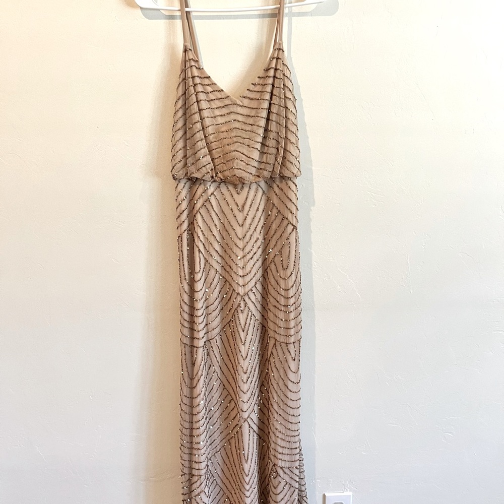 Beaded bridesmaid gown